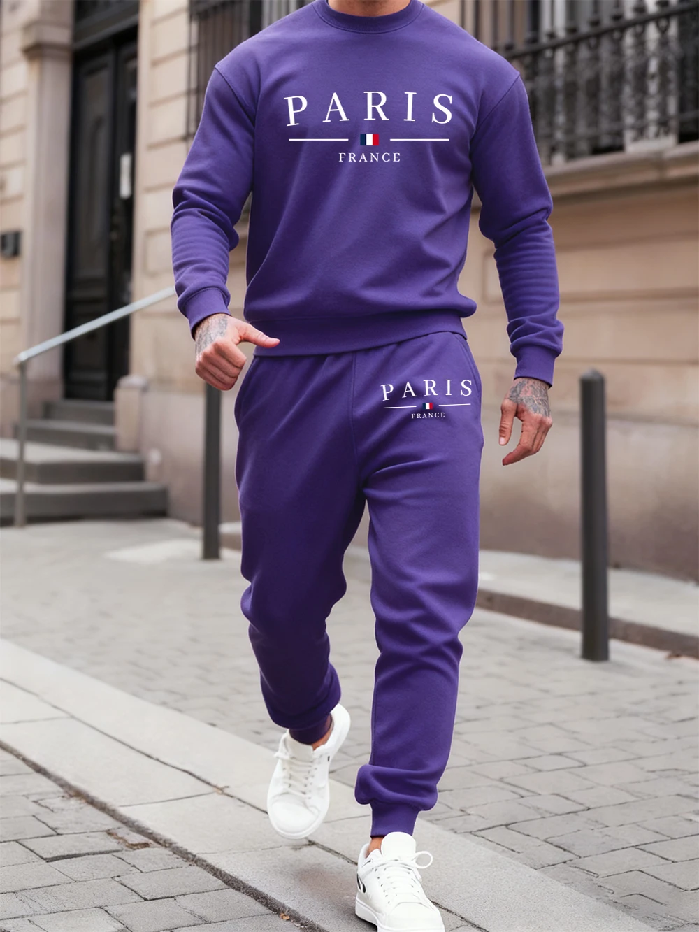 Мужские толстовки с капюшоном из 2 предметов, спортивные штаны с принтом флага Парижа, Франции, зимняя свободная толстовка с круглым вырезом, спортивные штаны, спортивная флисовая теплая одежда
Мужские толстовки с капюшоном из 2 предметов, спортивные штаны с принтом флага Парижа, Франции, зимняя свободная толстовка с круглым вырезом, спортивные штаны, спортивная флисовая теплая одежда