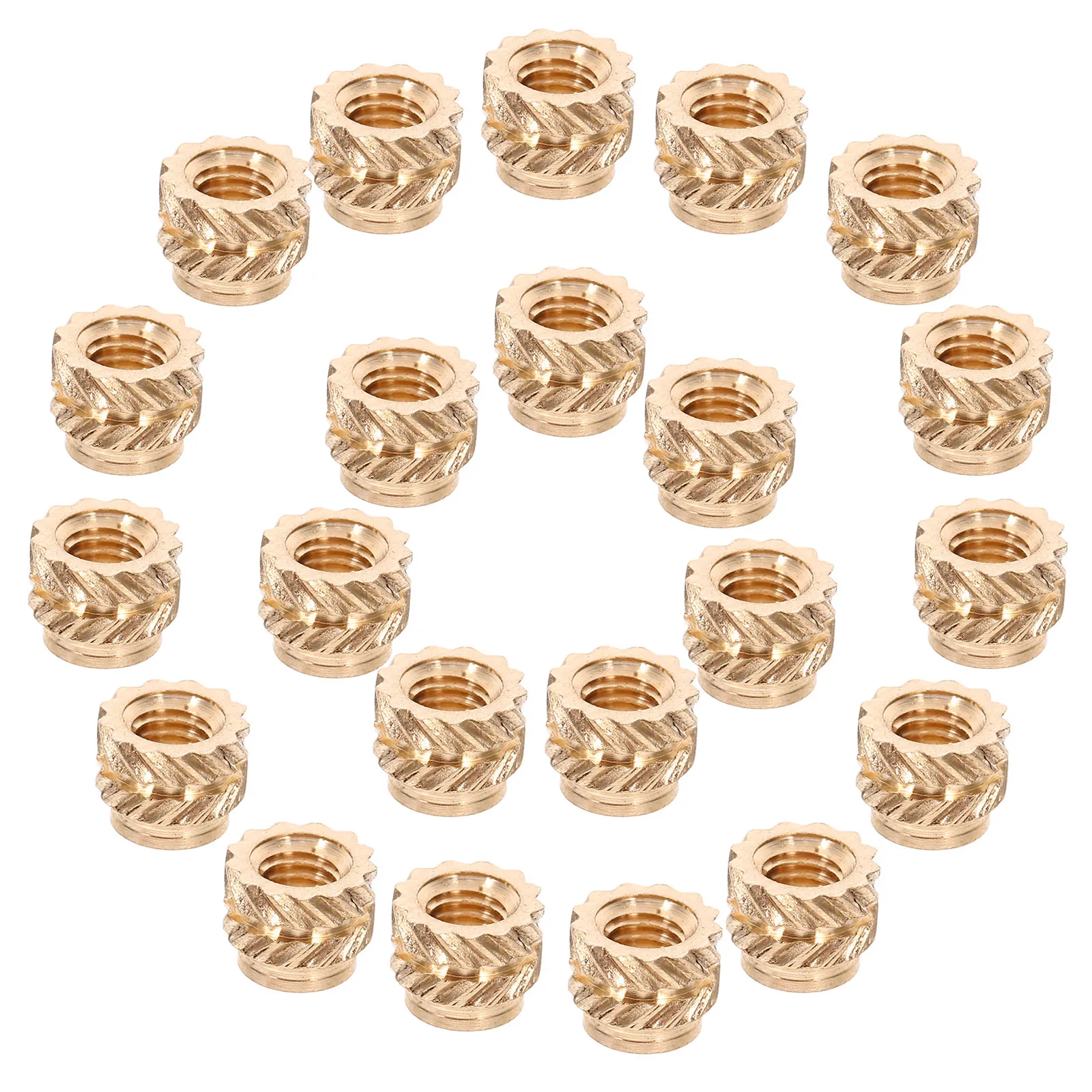 120Pcs Replacement Heat Set Inserts Copper Threaded Insert Knurled Design for Plastic Wood Projects M3 Female Thread Knurled
120Pcs Replacement Heat Set Inserts Copper Threaded Insert Knurled Design for Plastic Wood Projects M3 Female Thread Knurled