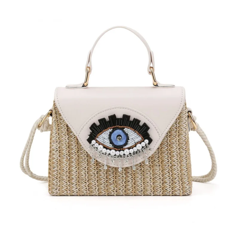 Funny Big Eyes Straw Bag Rhinestone Women Handbag Designer Bag Travel Box Beach Bags for Women Summer Shoulder Crossbody Bags
Funny Big Eyes Straw Bag Rhinestone Women Handbag Designer Bag Travel Box Beach Bags for Women Summer Shoulder Crossbody Bags