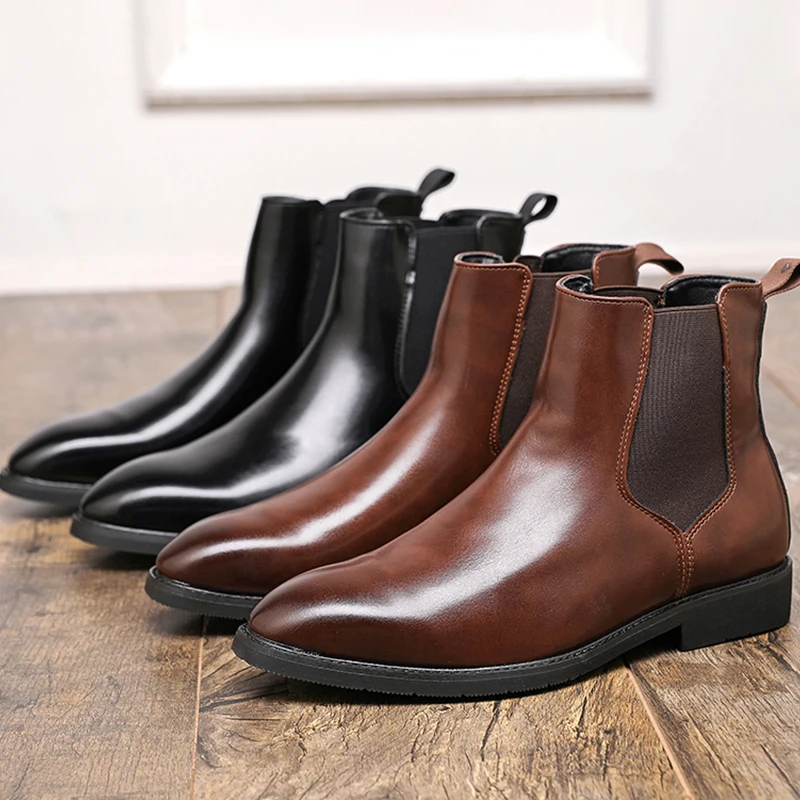 Трендовые кожаные ботильоны, мужские классические ботинки «Челси», мужские кожаные ботинки в стиле вестерн для социальных вечеринок, мужские высокие повседневные кожаные туфли, мужские туфли
Трендовые кожаные ботильоны, мужские классические ботинки «Челси», мужские кожаные ботинки в стиле вестерн для социальных вечеринок, мужские высокие повседневные кожаные туфли, мужские туфли