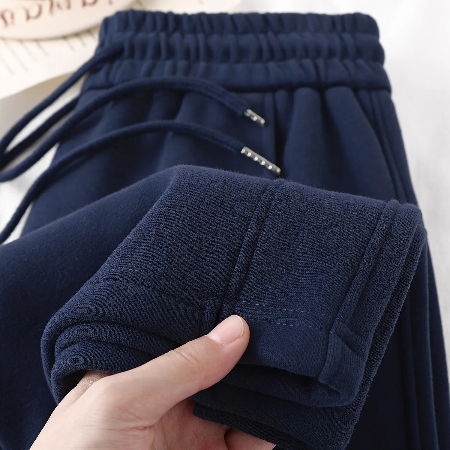 High Waist Straight Leg Banana Wide Leg Pants Women's Casual Loose Fit High Waist Thiened Slimming k Blue Autumn Winter
High Waist Straight Leg Banana Wide Leg Pants Women's Casual Loose Fit High Waist Thiened Slimming k Blue Autumn Winter