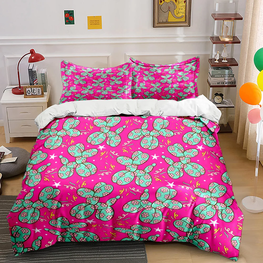 Balloon Puppy pattern pink background Print Bedding Set 1 Duvet Cover 2 Pillowcases for Adult and Children Luxury Gift Full Size
Balloon Puppy pattern pink background Print Bedding Set 1 Duvet Cover 2 Pillowcases for Adult and Children Luxury Gift Full Size