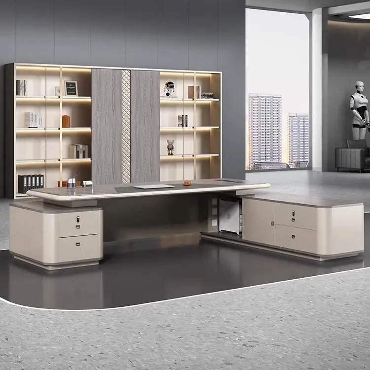 Boss table President's table Office table and chair combination Large desk Modern simple chairperson's office furniture
Boss table President's table Office table and chair combination Large desk Modern simple chairperson's office furniture