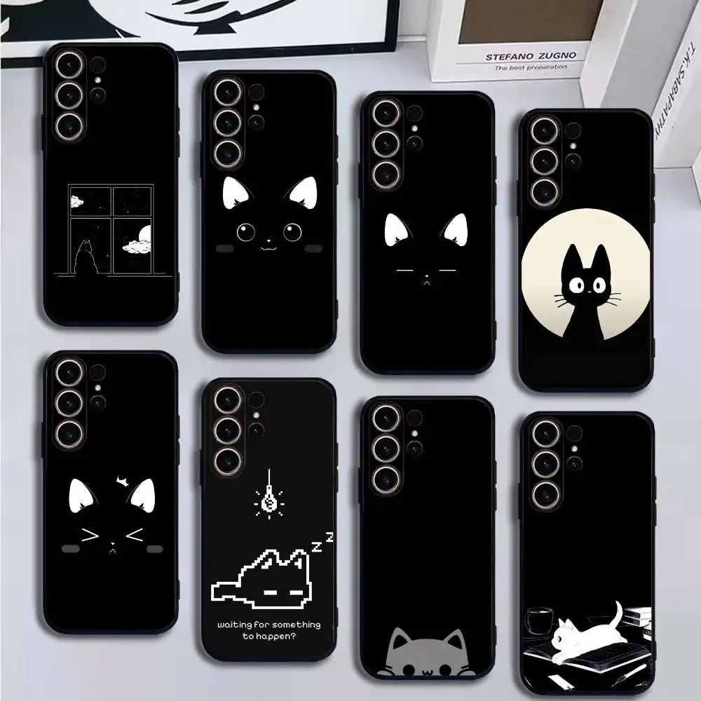 Cartoon black shadow cute cat Phone Case For SamsungS25,24,21,22,23,30,Ultra,20,Plus,Fe,Lite,Note,10,9,Soft Black Cover
Cartoon black shadow cute cat Phone Case For SamsungS25,24,21,22,23,30,Ultra,20,Plus,Fe,Lite,Note,10,9,Soft Black Cover