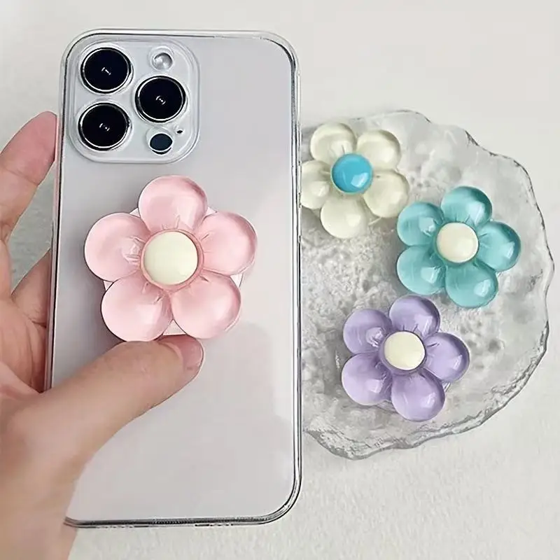 Korean Transparent Jelly Flower Phone Airbag Stand with Macaron-Colored Petals Retractable Adhesive Lazy TV Watching Ring Holder
Korean Transparent Jelly Flower Phone Airbag Stand with Macaron-Colored Petals Retractable Adhesive Lazy TV Watching Ring Holder