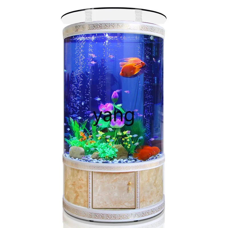 LTT semi-round fish tank aquarium living room floor-to-ceiling ecological glass large cylinder
LTT semi-round fish tank aquarium living room floor-to-ceiling ecological glass large cylinder