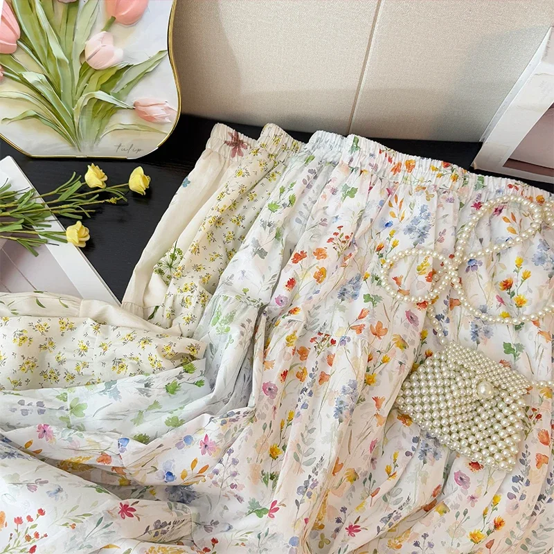 Korejpaa Sweet Woman Skirt 2025 Spring New High Waist Elastic Ruched Slimming Skirts Outwear Korean Fashion Floral Print Clothes
Korejpaa Sweet Woman Skirt 2025 Spring New High Waist Elastic Ruched Slimming Skirts Outwear Korean Fashion Floral Print Clothes