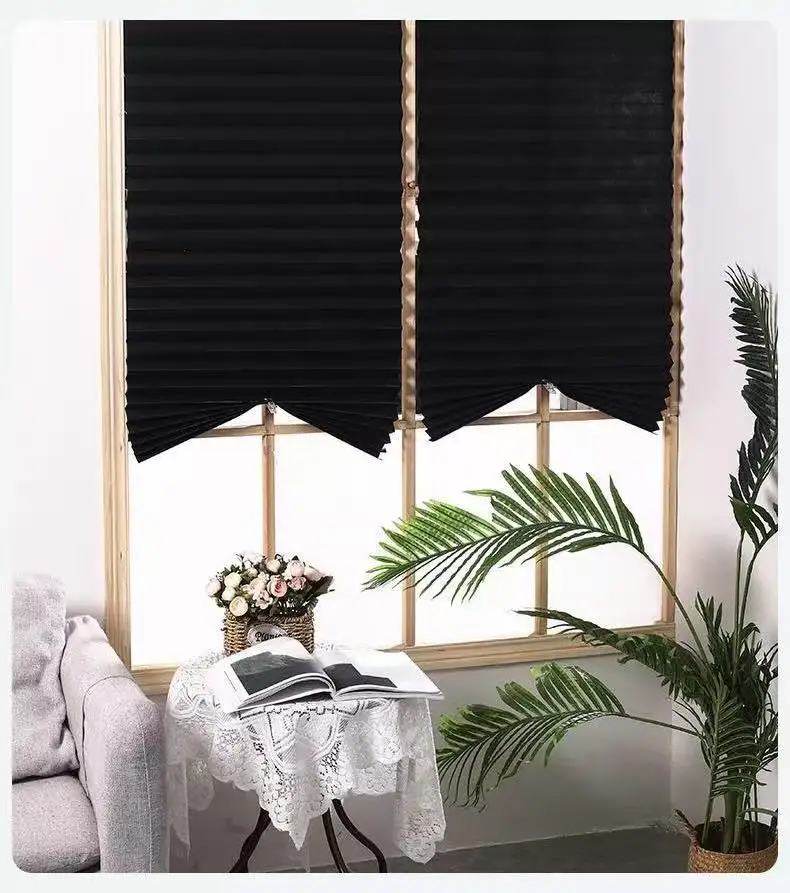 Simple Adhesive Window Shades Non-woven Fabric Pleated Zebra Blinds Roller Room Blackout Curtain for Bedroom Living Room Balcony
Simple Adhesive Window Shades Non-woven Fabric Pleated Zebra Blinds Roller Room Blackout Curtain for Bedroom Living Room Balcony