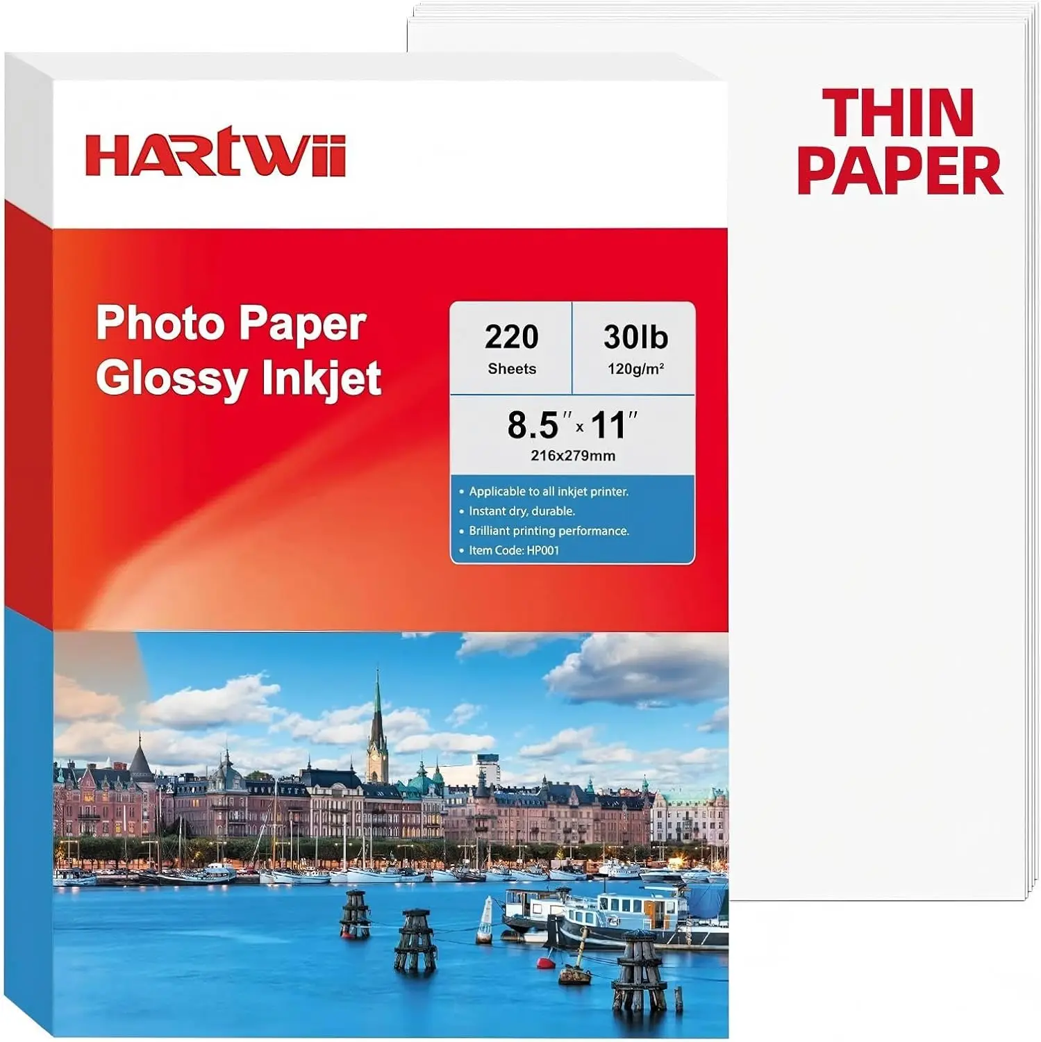 220 Sheets Glossy Photo Paper 8.5x11 inch 120gsm for Brochure Printing, Thin & Lightweight, Bulk Pack for Home Office
220 Sheets Glossy Photo Paper 8.5x11 inch 120gsm for Brochure Printing, Thin & Lightweight, Bulk Pack for Home Office
