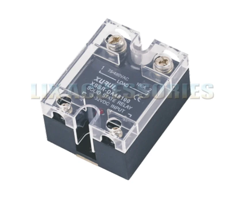 1pcs single phase l solid state relay XSSR-DA48100W2 75-480VAC/100A
1pcs single phase l solid state relay XSSR-DA48100W2 75-480VAC/100A