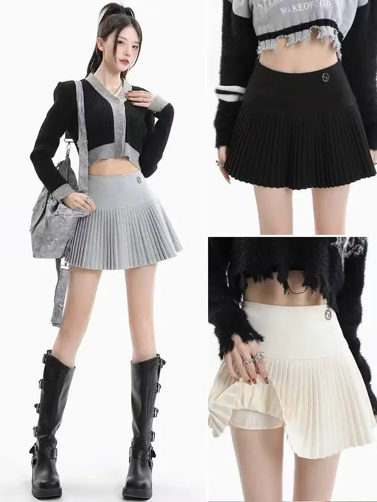 College Style Sweet Pleated Half Skirt For Women's Summer High Waist Slim Anti Glare A-Line Short Skirt Casual Versatile Dress
College Style Sweet Pleated Half Skirt For Women's Summer High Waist Slim Anti Glare A-Line Short Skirt Casual Versatile Dress