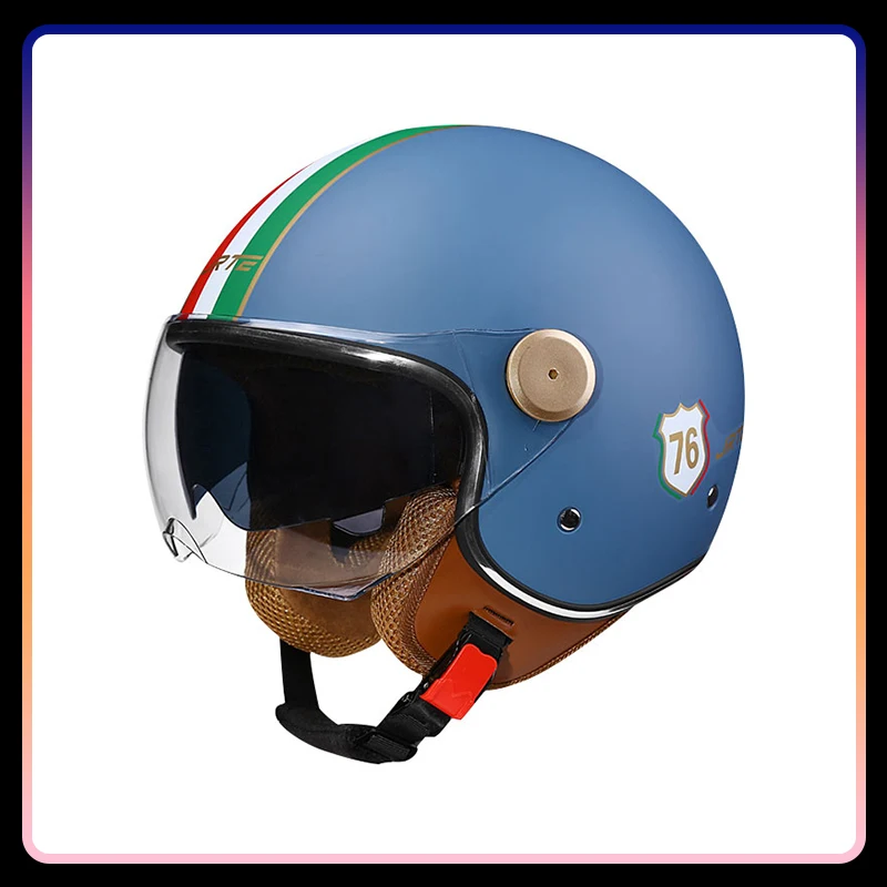 Open Face Motorcycle Helmets Biker 3/4 Open Face Helmet Men Women Retro Electric Scooter ABS Shell Moto Jet Helmet DOT Approved
Open Face Motorcycle Helmets Biker 3/4 Open Face Helmet Men Women Retro Electric Scooter ABS Shell Moto Jet Helmet DOT Approved
