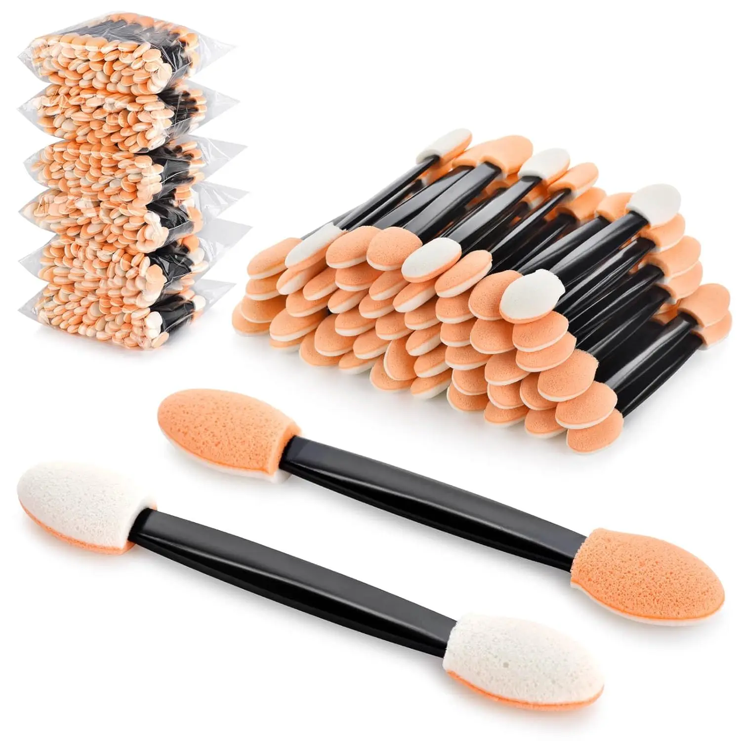 300PCS Disposable Eyeshadow Applicators, Dual Sided Sponge Brushes for Makeup Blending and Travel
300PCS Disposable Eyeshadow Applicators, Dual Sided Sponge Brushes for Makeup Blending and Travel