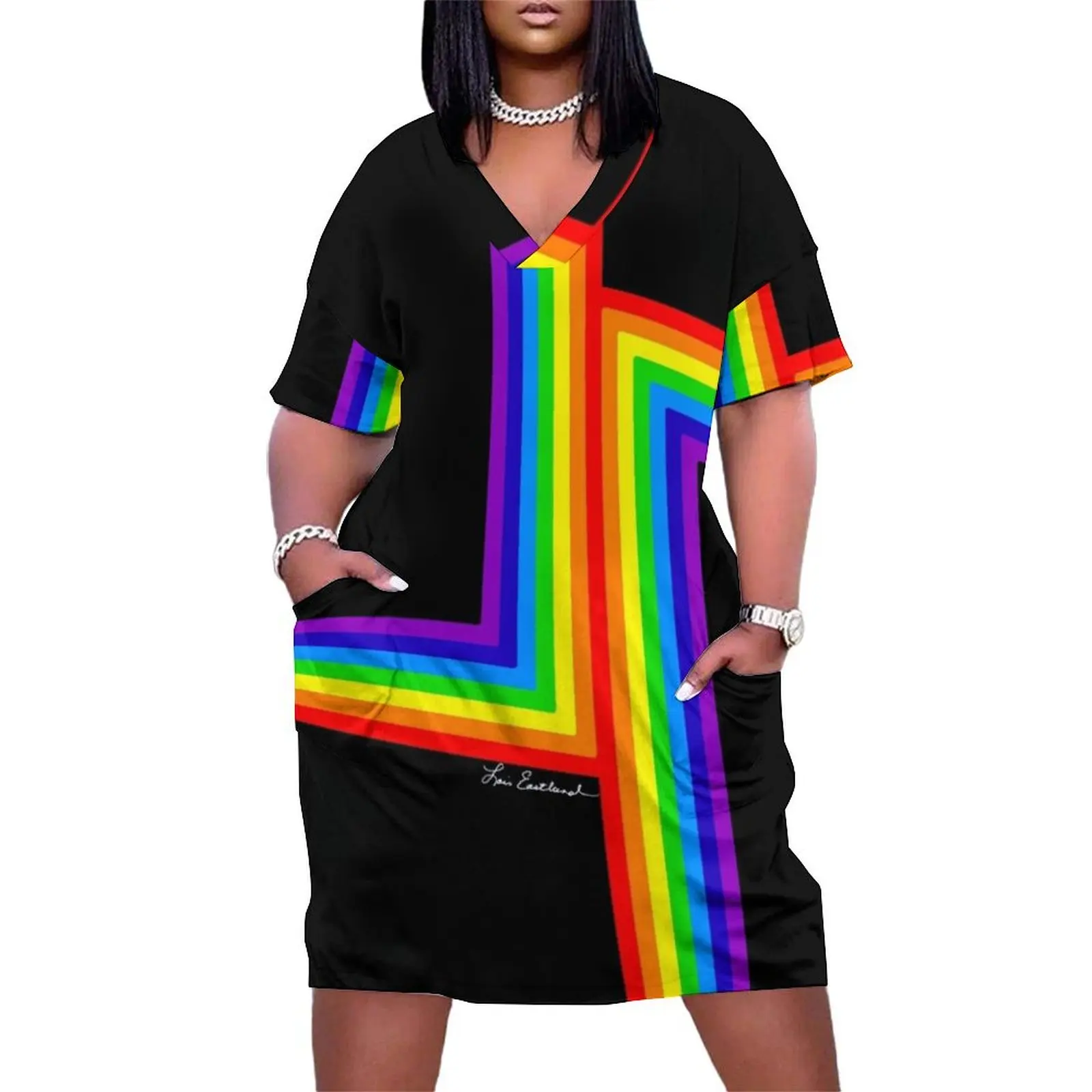 LGBQT Modern Rainbow Loose Pocket Dress women dress ladies dresses for women 2025 clothing women summer 2025 luxury dresses
LGBQT Modern Rainbow Loose Pocket Dress women dress ladies dresses for women 2025 clothing women summer 2025 luxury dresses
