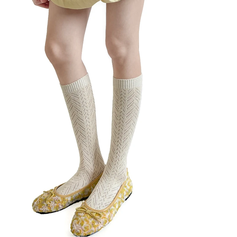 Knitted Calf Socks Stockings Jacquard Hollow Thin Medium Tube Socks Women Stockings Japanese JK Girls Knee Socks Stockings Women
Knitted Calf Socks Stockings Jacquard Hollow Thin Medium Tube Socks Women Stockings Japanese JK Girls Knee Socks Stockings Women
