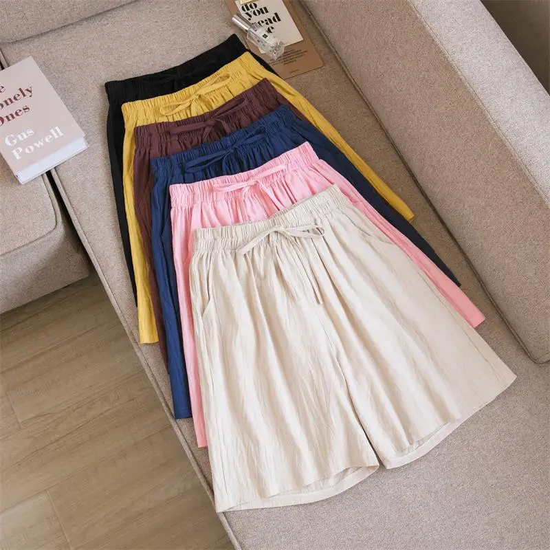 2025 New Summer Cotton Linen Shorts Women Gym Workout Shorts Solid Color Casual Basic Short Pants High Waisted Shorts Sport
2025 New Summer Cotton Linen Shorts Women Gym Workout Shorts Solid Color Casual Basic Short Pants High Waisted Shorts Sport