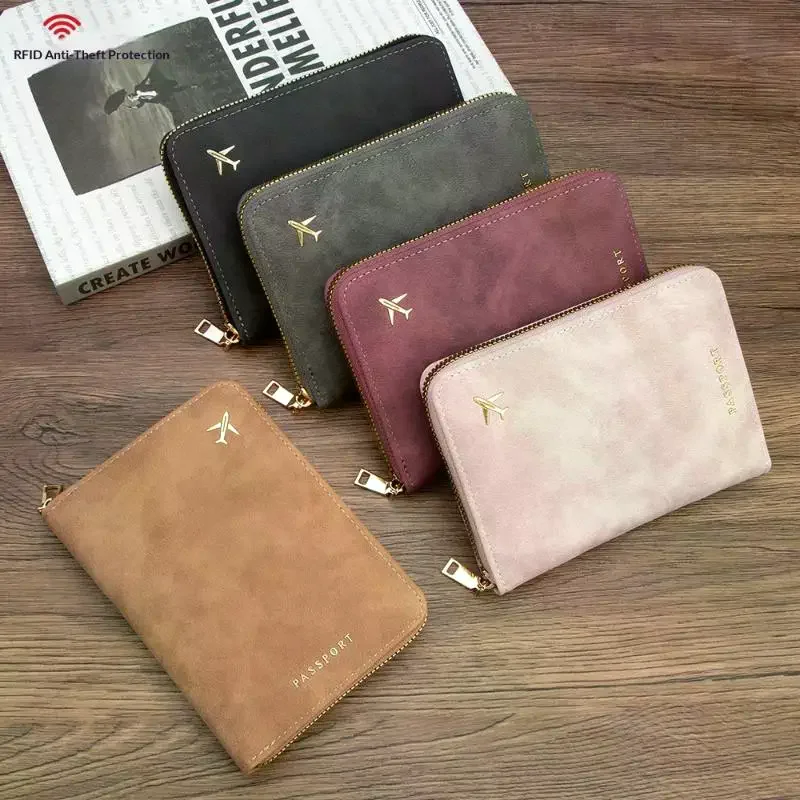 PU Multi-Functional RFID Blocking Passport Bag Travel Document Holder With Zipper Ticket Storage Wallet For Multiple Passports
PU Multi-Functional RFID Blocking Passport Bag Travel Document Holder With Zipper Ticket Storage Wallet For Multiple Passports