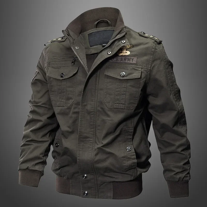 Autumn Winter New Men's Cotton Jacket Velvet Lining Cargo Casual Long Sleeve Pockets Jackets
Autumn Winter New Men's Cotton Jacket Velvet Lining Cargo Casual Long Sleeve Pockets Jackets