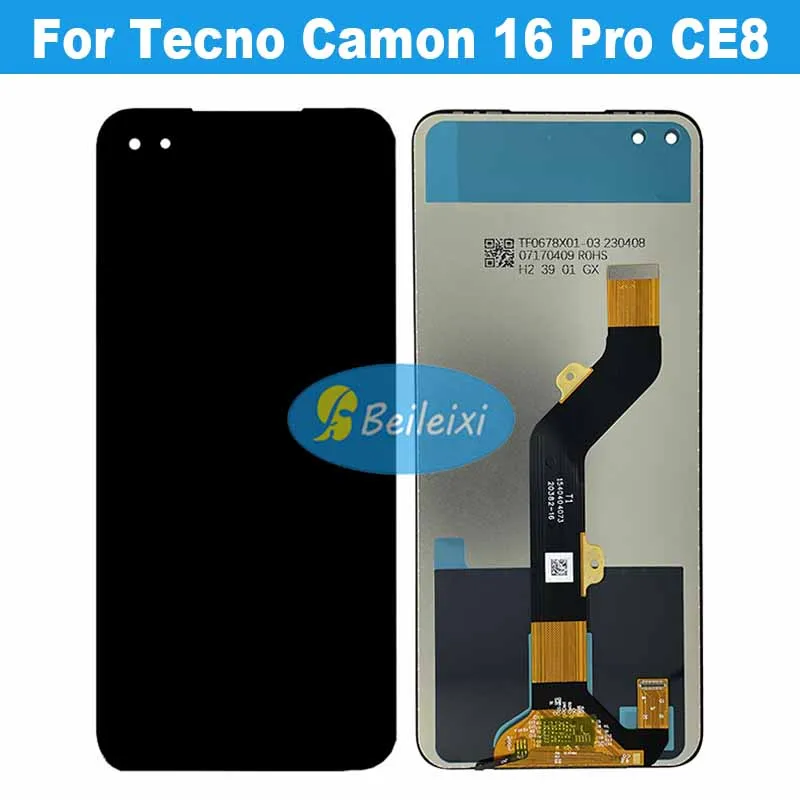 For Tecno Camon 16 Pro CE8 LCD Display Touch Screen Digitizer Assembly Replacement Parts
For Tecno Camon 16 Pro CE8 LCD Display Touch Screen Digitizer Assembly Replacement Parts