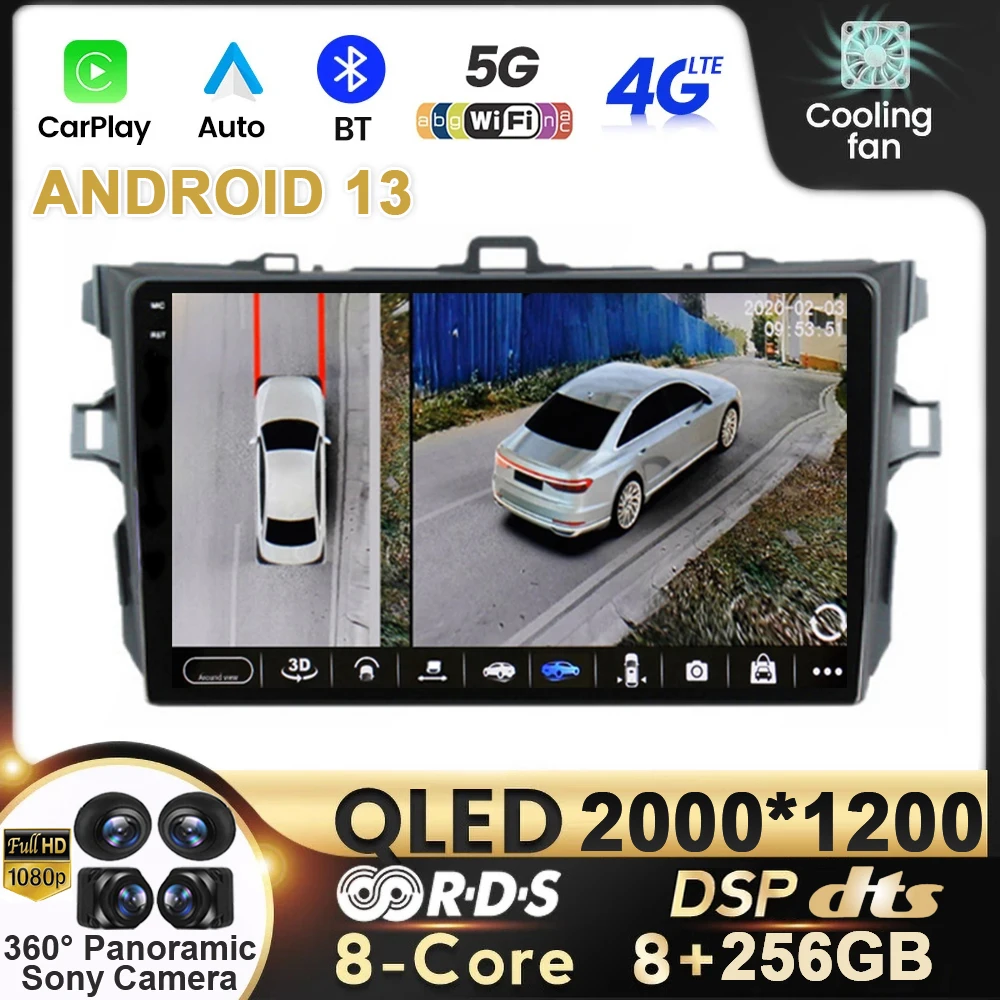 Android 13 Car Radio Multimidia Video Player GPS For Toyota Corolla E140 E150 2006 2012 2013 2 din Carplay Navigation QLED DSP
Android 13 Car Radio Multimidia Video Player GPS For Toyota Corolla E140 E150 2006 2012 2013 2 din Carplay Navigation QLED DSP