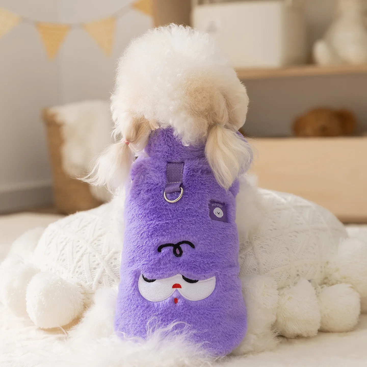 Winter Bichon Frise Vest Dog Warm Clothes Schnauzer Reversible Jacket Cartoon Embroidered Dog Clothes with Scarf
Winter Bichon Frise Vest Dog Warm Clothes Schnauzer Reversible Jacket Cartoon Embroidered Dog Clothes with Scarf