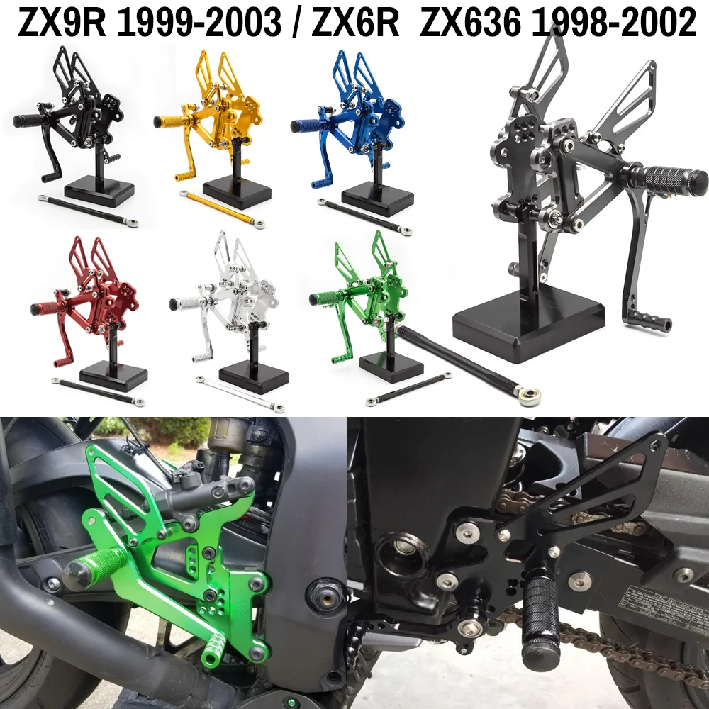 Motorcycle Rearsets Foot Pegs Rear Set Footrests For Ninja ZX6R ZX-6R ZX636 1998-2002 Ninja ZX9R 1999-2003 ZZR600 2005-2008
Motorcycle Rearsets Foot Pegs Rear Set Footrests For Ninja ZX6R ZX-6R ZX636 1998-2002 Ninja ZX9R 1999-2003 ZZR600 2005-2008