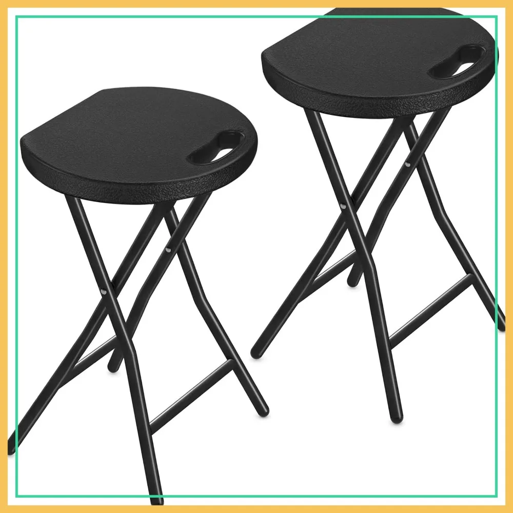 Heavy Duty Folding Stool 500lbs Capacity Portable Round Seat with Handle 18 inch for Indoor Outdoor Use
Heavy Duty Folding Stool 500lbs Capacity Portable Round Seat with Handle 18 inch for Indoor Outdoor Use