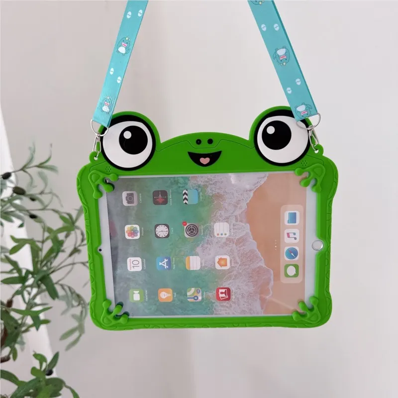 3D Cute Cartoon Frog Kids Silicone Tablet Case With Shoulder Strap For iPad Mini 1 2 3 4 5 6 7 7.9/8.3in iPad 5/6 9.7inch Cover
3D Cute Cartoon Frog Kids Silicone Tablet Case With Shoulder Strap For iPad Mini 1 2 3 4 5 6 7 7.9/8.3in iPad 5/6 9.7inch Cover