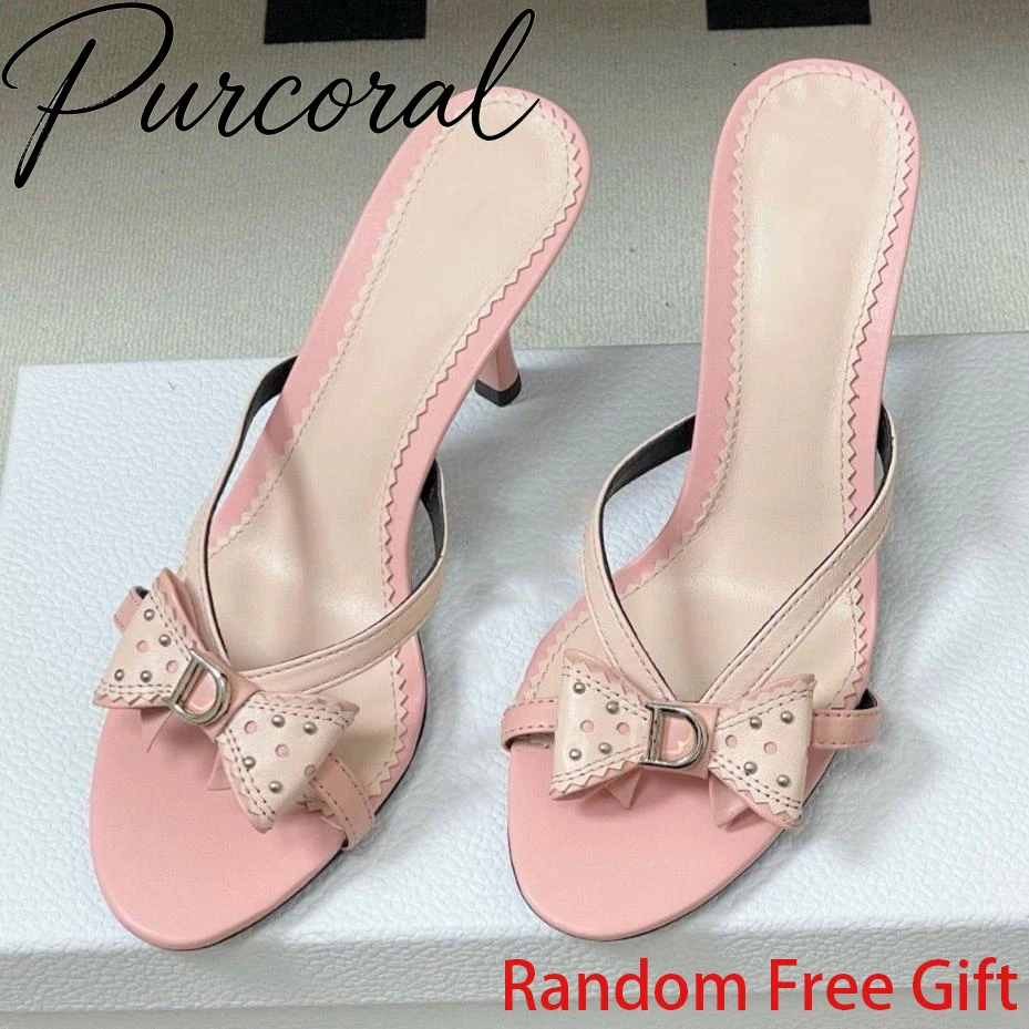 2026 New Sweet Pink Bow Rivet High Heels Women Elegant Thin Strap Stiletto Slippers Fashion Open Toe Slide Sandals Ladies Shoes
2026 New Sweet Pink Bow Rivet High Heels Women Elegant Thin Strap Stiletto Slippers Fashion Open Toe Slide Sandals Ladies Shoes