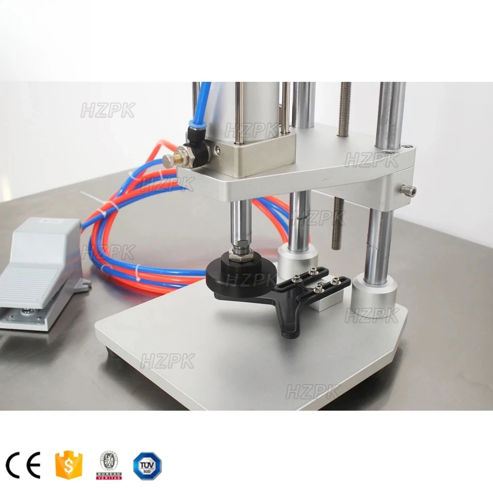 Pneumatic Semi Automatic T Cork Bottle Press Capping Machine For Glass Bottle
Pneumatic Semi Automatic T Cork Bottle Press Capping Machine For Glass Bottle
