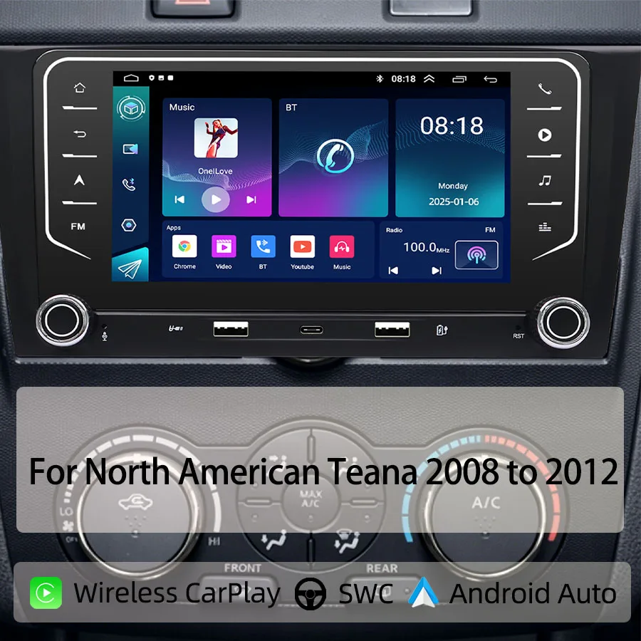 7“Android Car Radio For North American Teana 2008 to 2012 CarPlay Auto GPS Nav Bluetooth Steering Control
7“Android Car Radio For North American Teana 2008 to 2012 CarPlay Auto GPS Nav Bluetooth Steering Control