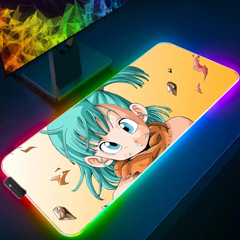 Dragon Ball Bulma Backlight Gaming Mouse Pad LED Computer Gamer Laptop Keyboard Carpet Mouse Mat RGB Non-Slip Rubber Table Rug
Dragon Ball Bulma Backlight Gaming Mouse Pad LED Computer Gamer Laptop Keyboard Carpet Mouse Mat RGB Non-Slip Rubber Table Rug