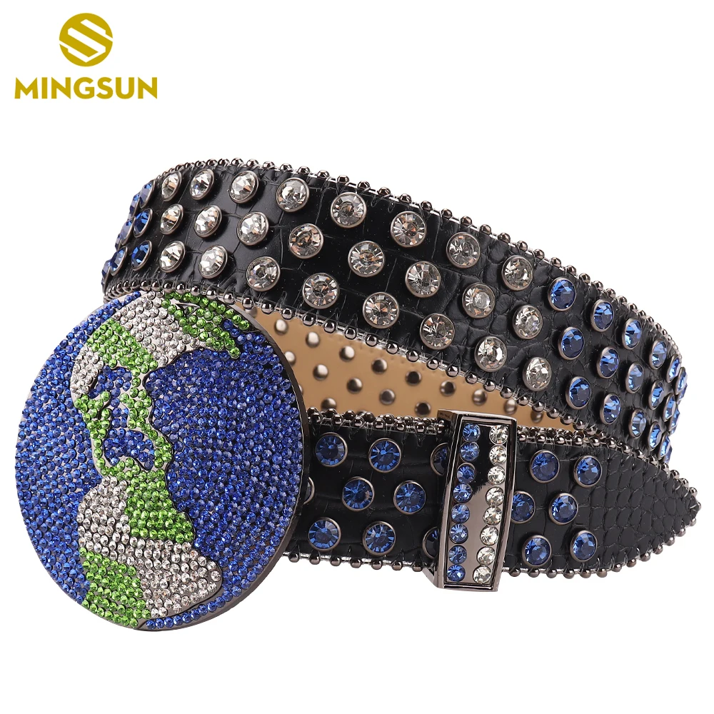 Luxury Black Belts Western Rhinestone Belt Earth Buckle Fashion Diamond Studded Belt for Jeans Decorative Cinturones Para Hombre
Luxury Black Belts Western Rhinestone Belt Earth Buckle Fashion Diamond Studded Belt for Jeans Decorative Cinturones Para Hombre