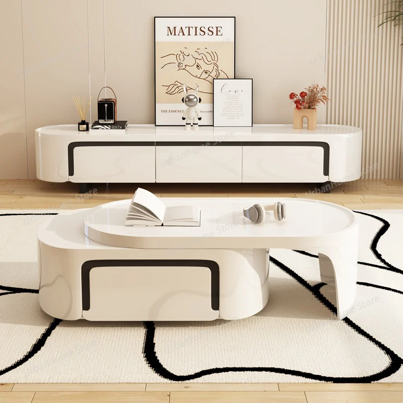 Nordic Cream Style TV Stands Modern Minimalist Living Room Luxury High-End Coffee Table and TV Cabinet Set Home Furniture FYTS
Nordic Cream Style TV Stands Modern Minimalist Living Room Luxury High-End Coffee Table and TV Cabinet Set Home Furniture FYTS