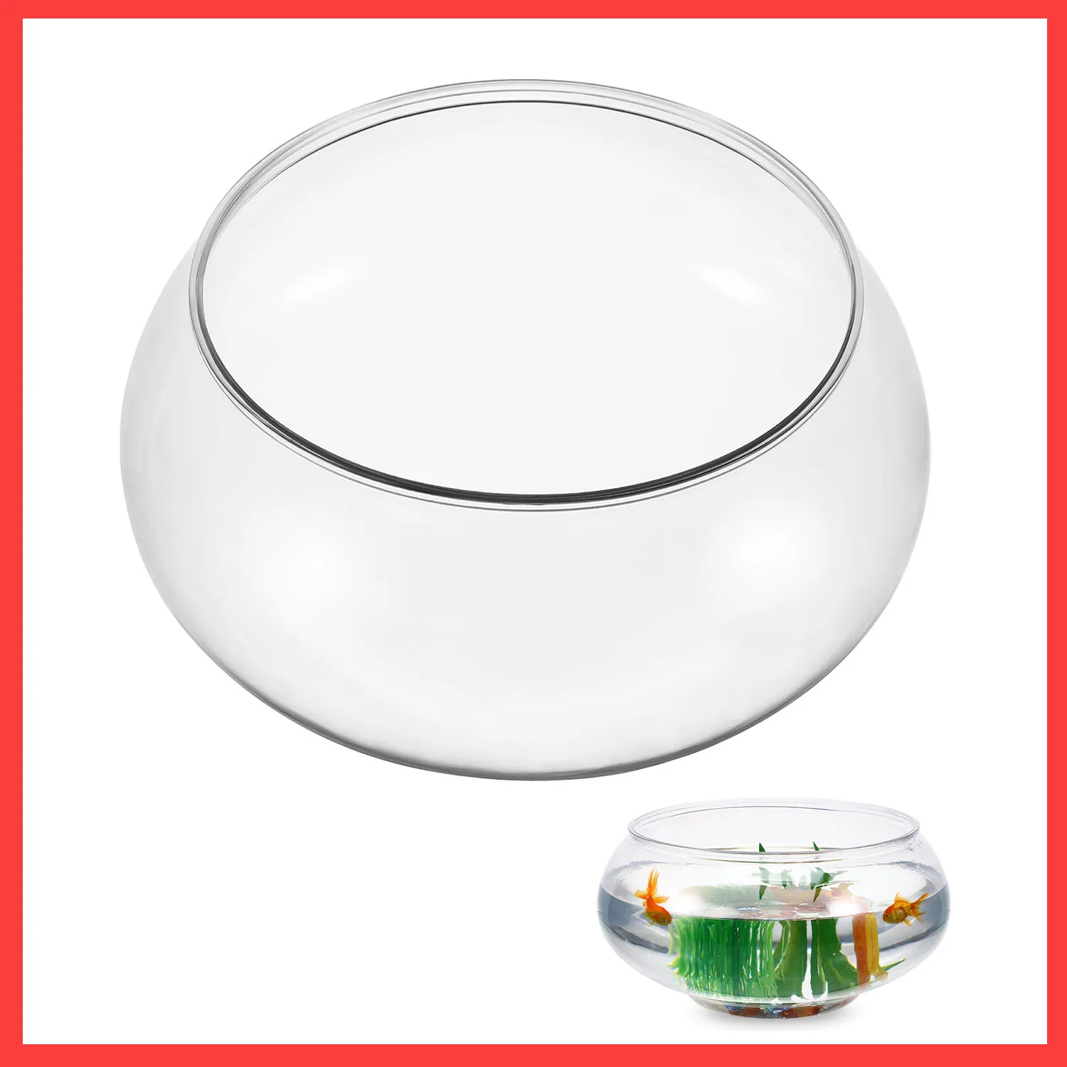 Transparent Landscape Fish Tank 2800ml Desk Aquarium Plastic Goldfish Tank Office Supplies Smooth Surface Long Lasting Home
Transparent Landscape Fish Tank 2800ml Desk Aquarium Plastic Goldfish Tank Office Supplies Smooth Surface Long Lasting Home