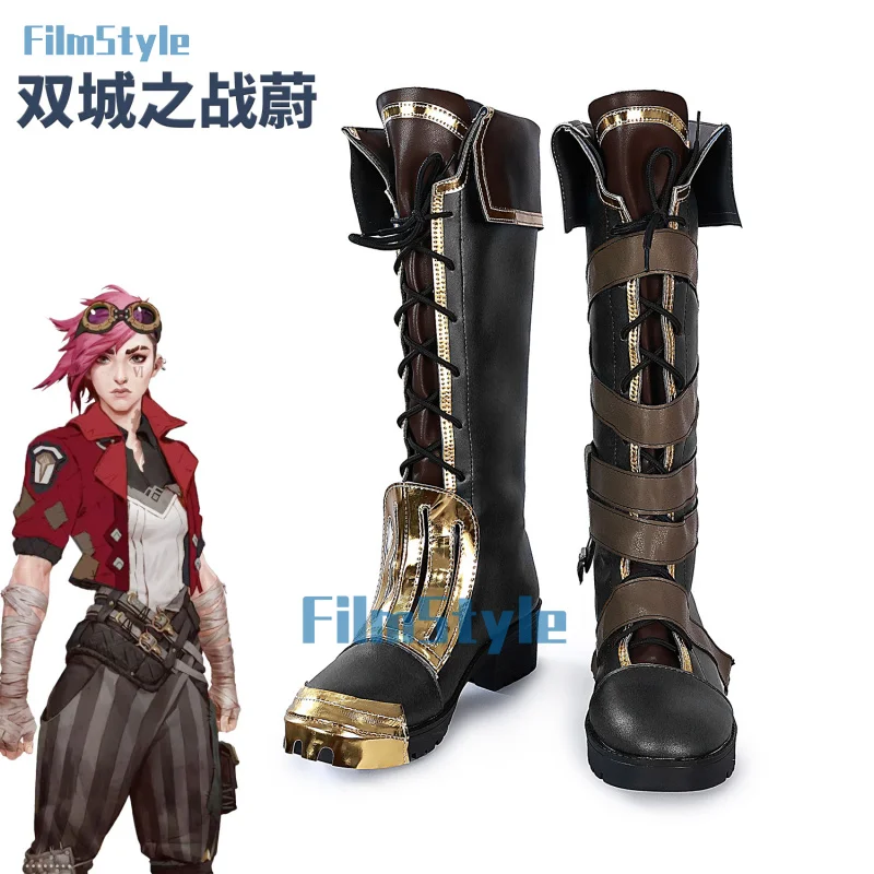 Arcane Season 2 Vi Cosplay Shoes The Piltover Enforcer Anime Character Prop Halloween Carnival Party
Arcane Season 2 Vi Cosplay Shoes The Piltover Enforcer Anime Character Prop Halloween Carnival Party