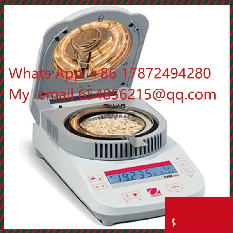 Ohaus Moisture Analyze MB23 Lab Infrare Heating Grain Moisture tester meter 110g capacity RS232
Ohaus Moisture Analyze MB23 Lab Infrare Heating Grain Moisture tester meter 110g capacity RS232