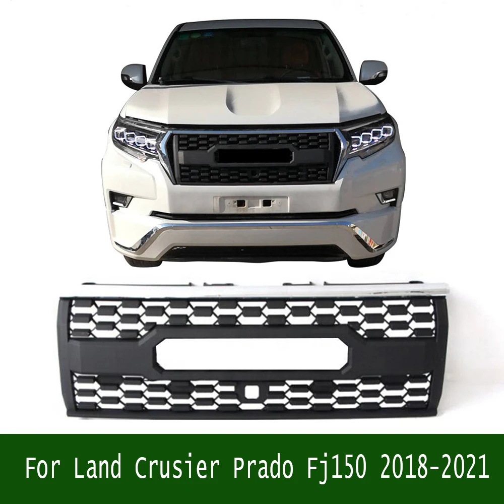 For Land Crusier Prado Fj150 2018-2021 Offroad Suv 4x4 Auto Accessories Car Front Bumper Grill Mask High Quality Racing Grill 
For Land Crusier Prado Fj150 2018-2021 Offroad Suv 4x4 Auto Accessories Car Front Bumper Grill Mask High Quality Racing Grill
