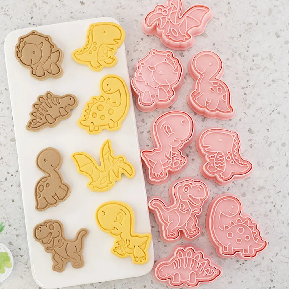8 Pcs Dinosaur Cookie Pink Baking Molds Animal Stamps Biscuit Knives Cookies Pp Stampers Material
8 Pcs Dinosaur Cookie Pink Baking Molds Animal Stamps Biscuit Knives Cookies Pp Stampers Material