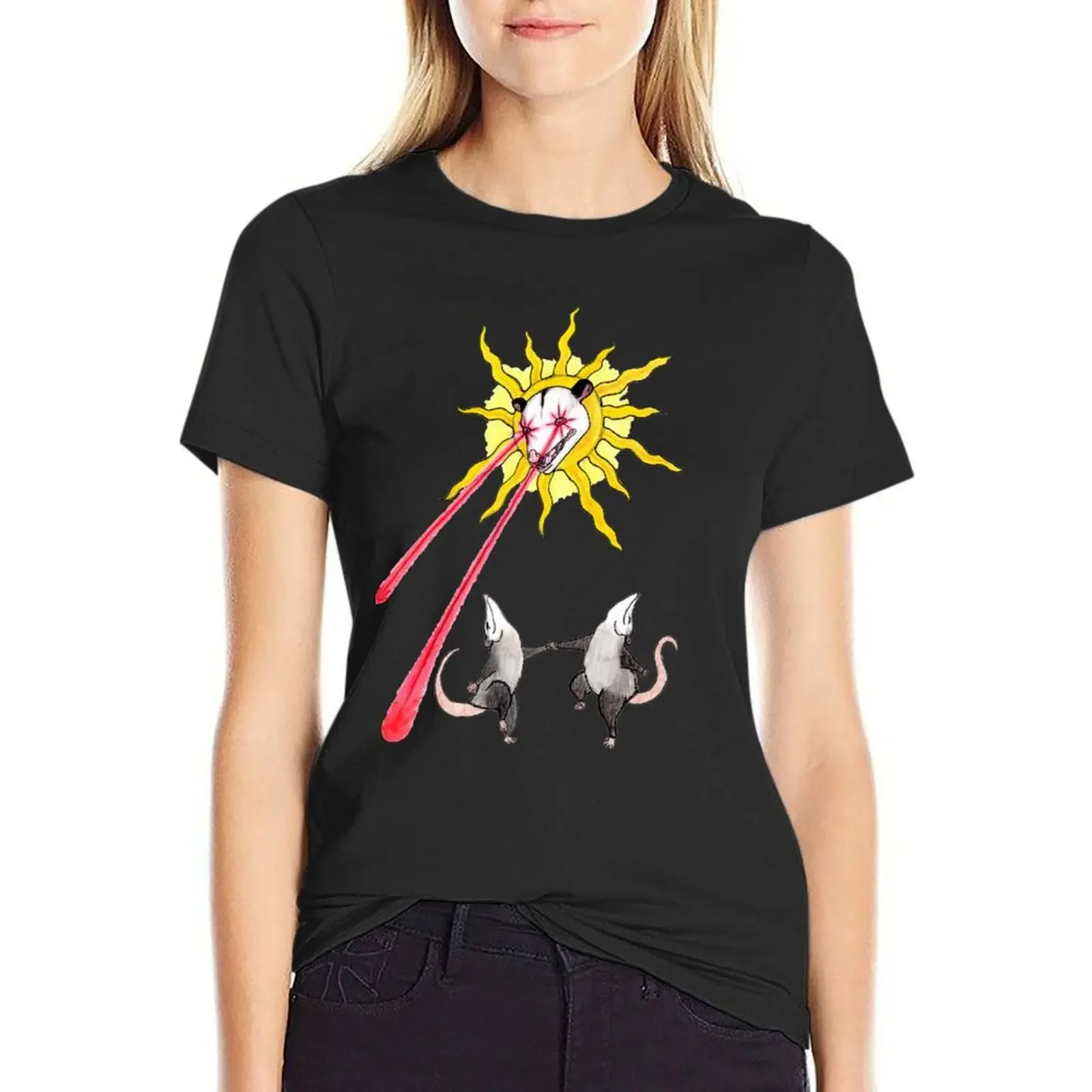Dancing Opossums T-Shirt tops Female clothing plus size tops white t-shirt dress for Women sexy
Dancing Opossums T-Shirt tops Female clothing plus size tops white t-shirt dress for Women sexy