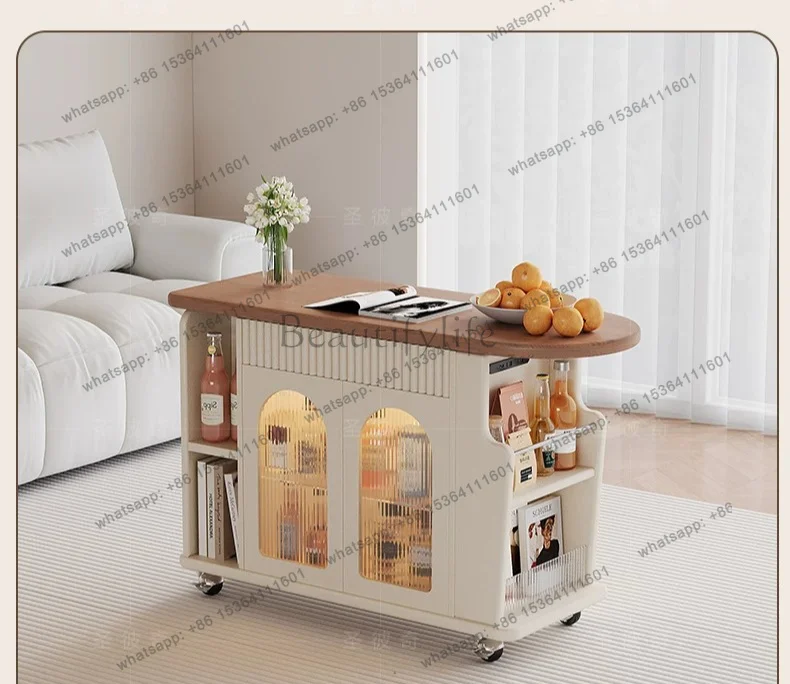 LX movable lifting rotating bedside table mini solid wood bedside table and cabinet integrated
LX movable lifting rotating bedside table mini solid wood bedside table and cabinet integrated
