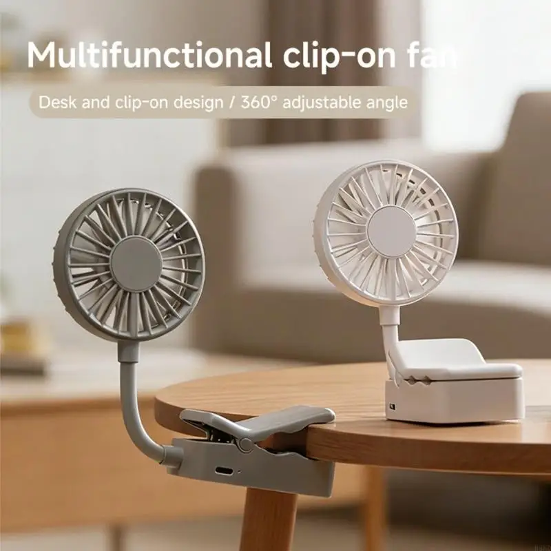 Portable USB Clip Fan With 3 Speed Setting And 1200mAh Rechargeable Battery For Office Home Outdoor Use H8WD
Portable USB Clip Fan With 3 Speed Setting And 1200mAh Rechargeable Battery For Office Home Outdoor Use H8WD