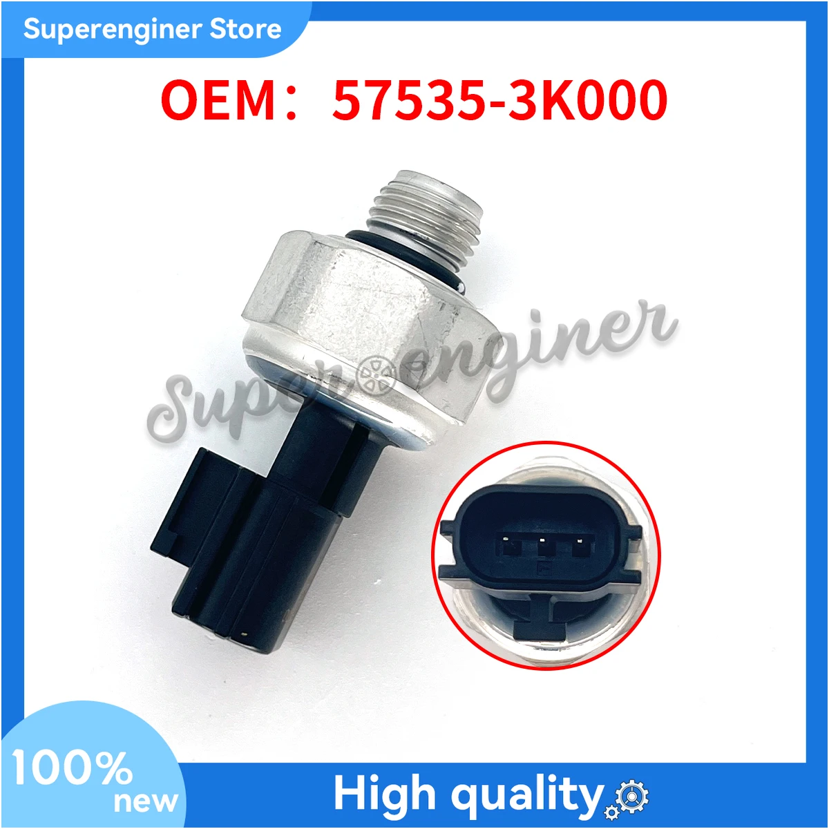 Steering Power Oil Pressure Sensor For Hyundai Azera Genesis Sonata 57535-3K000
Steering Power Oil Pressure Sensor For Hyundai Azera Genesis Sonata 57535-3K000