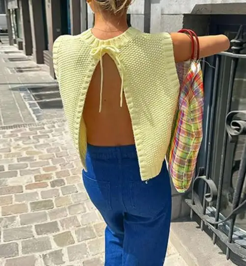 2025 Spring/summer New Women's Knitted Fashion Sexy Bareback Strap Top Women's Wear Tank Top Latest Hot Selling Style Elegant
2025 Spring/summer New Women's Knitted Fashion Sexy Bareback Strap Top Women's Wear Tank Top Latest Hot Selling Style Elegant
