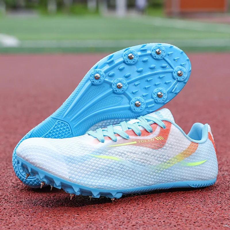 High Quality Men Track and Field Shoes Anti-slip Men's Athletic Track Spikes Sneakers Outdoor Competition Spikes Shoes Running
High Quality Men Track and Field Shoes Anti-slip Men's Athletic Track Spikes Sneakers Outdoor Competition Spikes Shoes Running