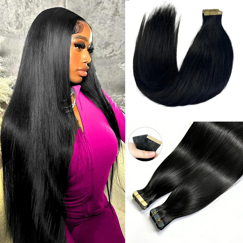 21 Pcs Straight Tape In Hair Extensions Human Hair 18 Inch Invisible Seamless Silky Skin 100% Human Hair Extension Black Color
21 Pcs Straight Tape In Hair Extensions Human Hair 18 Inch Invisible Seamless Silky Skin 100% Human Hair Extension Black Color