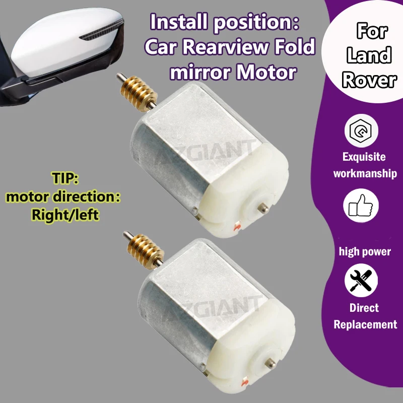 AZGIANT For Land Rover Range Rover Velar L560/Sport L494 Car rearview Door Side Mirror Electric Fold Motor pure copper wire kit
AZGIANT For Land Rover Range Rover Velar L560/Sport L494 Car rearview Door Side Mirror Electric Fold Motor pure copper wire kit