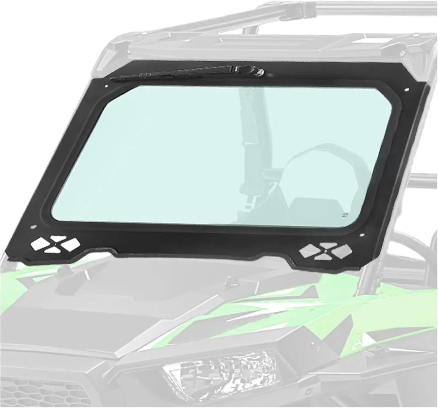 Glass Windshield W/Wiper Compatible With 2014-2018 Polaris RZR 900 1000 Trail, S, XP Turbo Black Frame.... 
Glass Windshield W/Wiper Compatible With 2014-2018 Polaris RZR 900 1000 Trail, S, XP Turbo Black Frame....
