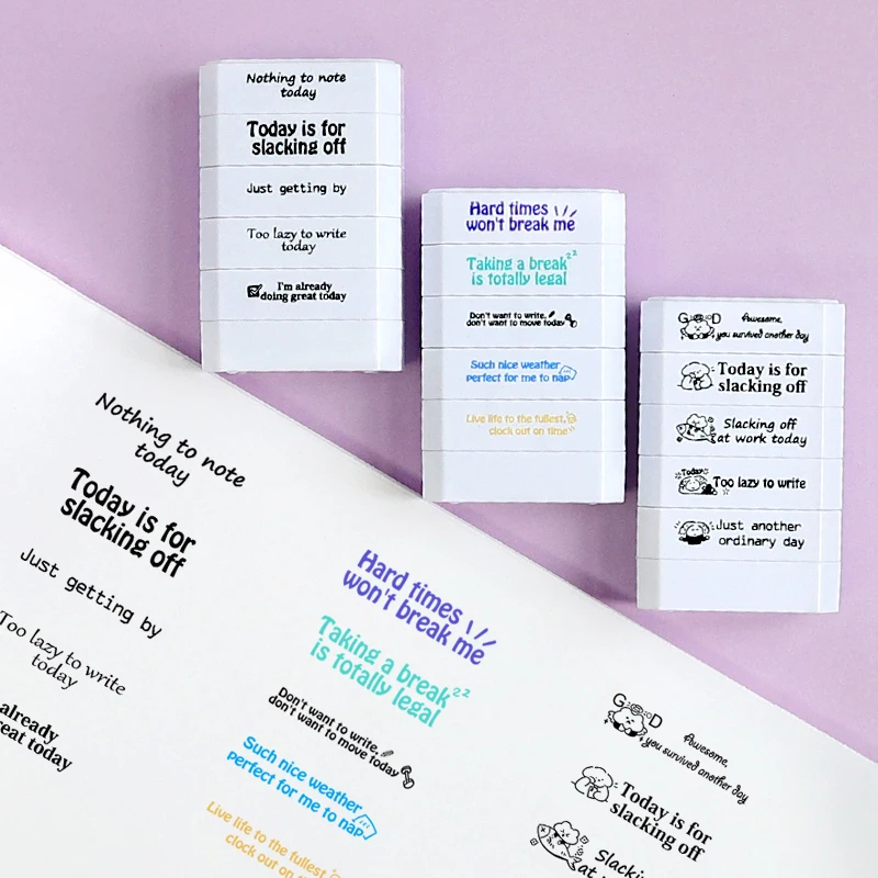 Stamp for Daily Journaling. Today is a Good Day to Just Laze Around.Nothing Much to Write Down. Multifunctional All-in-one Seal
Stamp for Daily Journaling. Today is a Good Day to Just Laze Around.Nothing Much to Write Down. Multifunctional All-in-one Seal