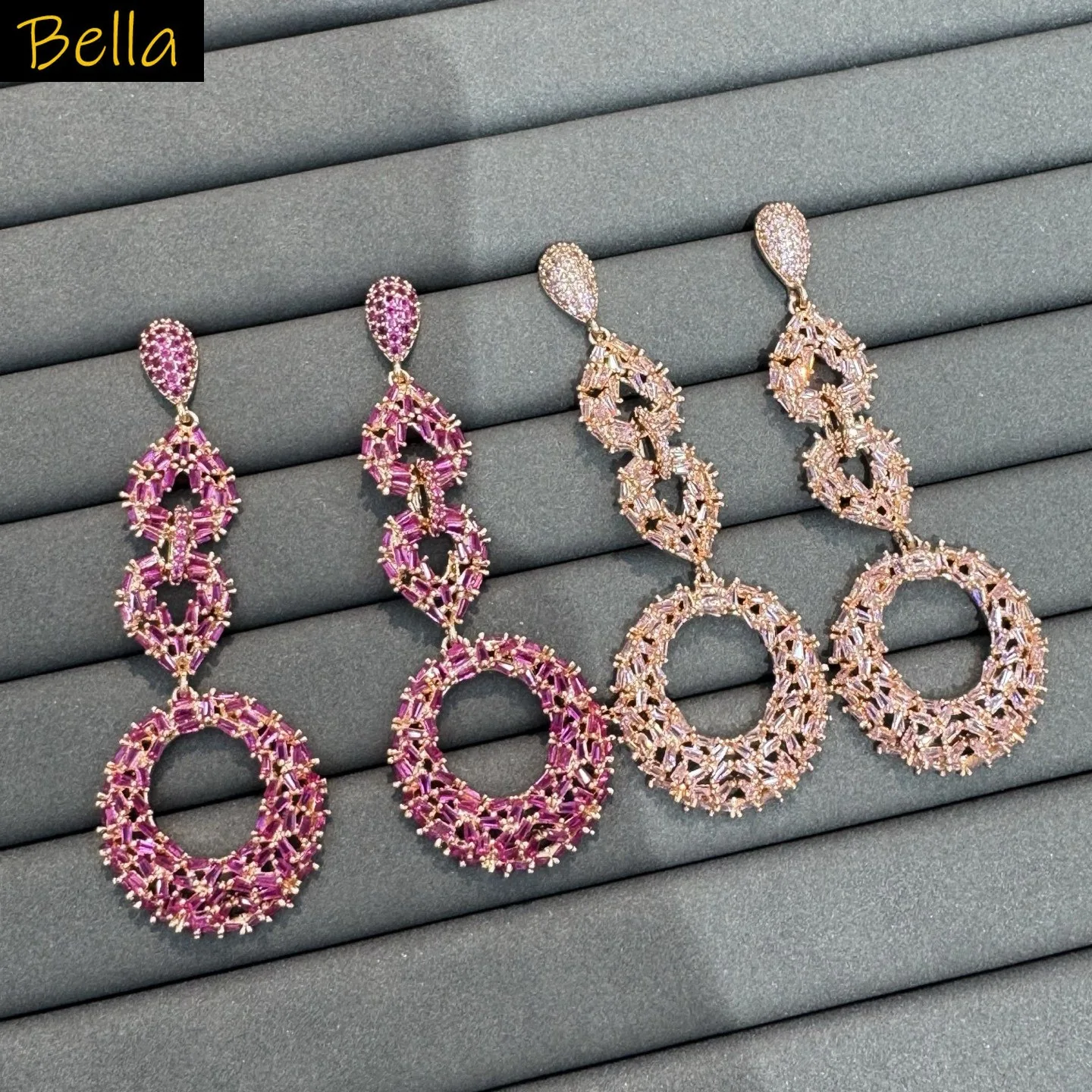 cubic zirconia earrings for women jewelry gala event dinne party pink fushia circle long dangling earrings female gift
cubic zirconia earrings for women jewelry gala event dinne party pink fushia circle long dangling earrings female gift